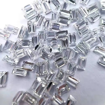 Anel de solitário de moissanite Moissanite Gem Tapered Baguette Cut Charles VVS Loose Moissanite Diamond gem