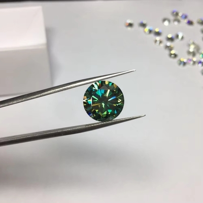 Laboratório de atacado criado branco amarelo vermelho rosa preto azul diamante redondo brilhante corte solto moissanite para jóias