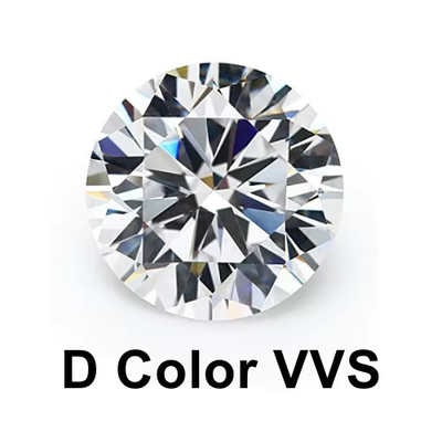 Pedra preciosa de forma oval 2-10ct Branco Redondo Cortado Moissanite solto para anéis de noivado