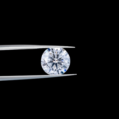 Pedra preciosa de forma oval 2-10ct Branco Redondo Cortado Moissanite solto para anéis de noivado