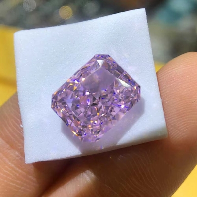 Moissanite amarelo vivo Gem Radiant Cut GRA VVS Loose Mosanite Diamante Para Ouro Anel