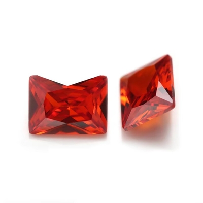 Fábrica Grosso Pedras preciosas Cor Moissanite Retângulo 3A 5A Quebra-cabeça de Zirconia Quebra-cabeça 4ct Para Moissanite Anel