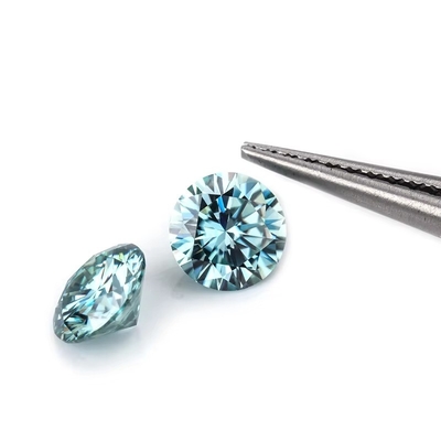 Gráfico GRA Moissanite cinza rosa amarelo champanhe azul verde redondo moissanite de corte solto diamante para fabricação de jóias