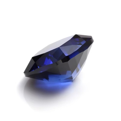 Moissanite exclusivo sintético Sapphire Stone Cushion Cut 34# Azul Corundum Loose Gemstone para fabricação de jóias