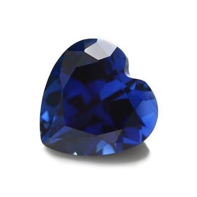 Pedras preciosas soltas Pedras preciosas de corte de coração 3x3mm a 10x10mm 33# 34# Blue Sapphire Pedras sintéticas