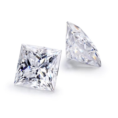 Princesa Cut Loose GRA Moissanite Diamante D VVS1 Forma Quadrada Moissanite