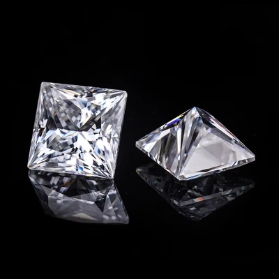 Princesa Cut Loose GRA Moissanite Diamante D VVS1 Forma Quadrada Moissanite