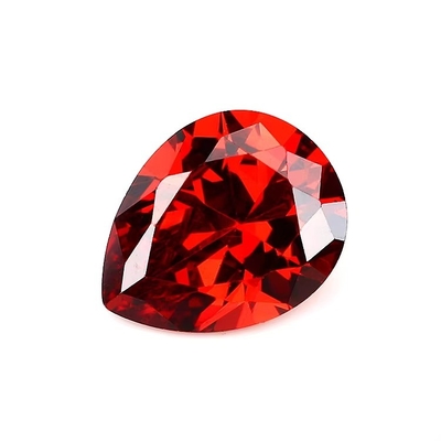 Anéis de noivado de moissanite vintage Pedras preciosas soltas várias cores Forma de pera 6x4mm Circônio cúbico sintético