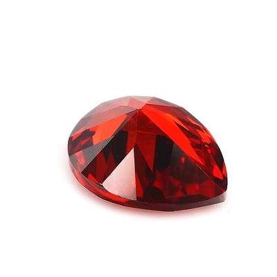 Anéis de noivado de moissanite vintage Pedras preciosas soltas várias cores Forma de pera 6x4mm Circônio cúbico sintético