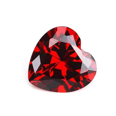 Cores CZ Moissanite Diamond Heart Cut 3x3mm 4x4mm Circônio cúbico sintético