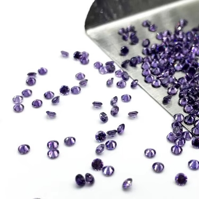 Portagem 3A Cor Cz Pedras Pequeno Tamanho Redondo Corte 0,8mm A 3mm Pedra de Gema Solta Circônio cúbico sintético para venda