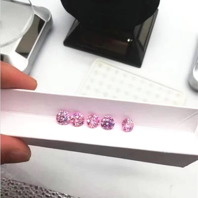 Fábrica Grosso Rosa Moissanite Diamante Redondo Brilhante Corte 3.0mm-12.0mm VVS1 moissanite soltas pedras 4 quilates anel
