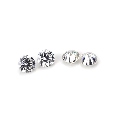 Moissanite de corte redondo 0,8 mm- 3 mm D branco moissanite VVS1 por quilate para jóias Hip Hop