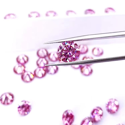 Certificado GRA 1ct Round Cut 6.5mm VVS1 Moissanite solto Diamante em Branco Rosa Amarelo Champanhe Azul Verde para jóias