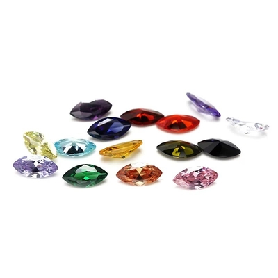 Pedras CZ de 8x4mm em forma de marquise Ideal para joalheria e anéis de casamento masculinos