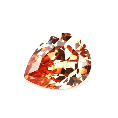 Champanhe Cor Zircon Pedra preciosa solta Pera Forma 10x8mm Circônia cúbica sintética Moissanite