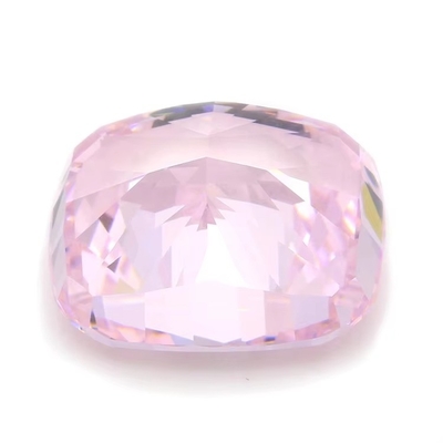 4k Pedras cortadas no gelo Cz Cor rosa Forma de almofada 7x6mm 10x8mm Pedra preciosa solta Zirconia cúbica sintética