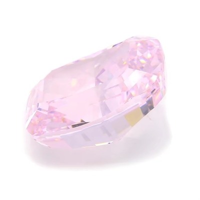 4k Pedras cortadas no gelo Cz Cor rosa Forma de almofada 7x6mm 10x8mm Pedra preciosa solta Zirconia cúbica sintética