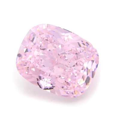 4k Pedras cortadas no gelo Cz Cor rosa Forma de almofada 7x6mm 10x8mm Pedra preciosa solta Zirconia cúbica sintética