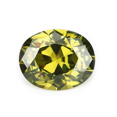 Moissanite brincos pedras preciosas Rosa Peridoto Granate Amarelo cz pedras Forma oval 12x10mm zircônio cúbico sintético para Anel