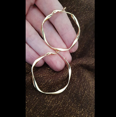 18k ouro Sterling Silver Jewelry Earrings