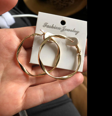 18k ouro Sterling Silver Jewelry Earrings