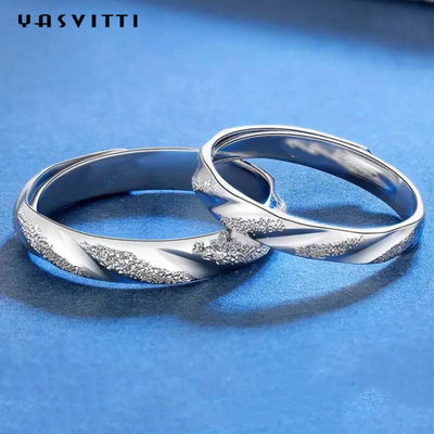 2.11g GV do anel de Sterling Silver Rings Silver Engraved do sólido do festival 19mm