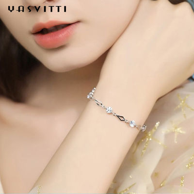 19.5cm ODM de prata do ouro do bracelete do coração do amor do bracelete do slider de 5 gramas