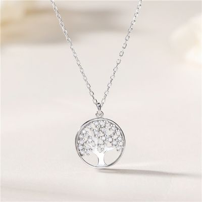 10 árvore do grama 0.02m da colar do zirconita do casamento 5A da colar do pendente da vida