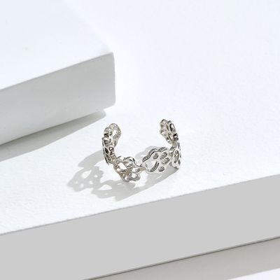 Homens da pata S925 Sterling Silver Opening Ring Fashion do animal de estimação e anéis das mulheres