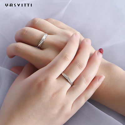 anel torcido na moda da faixa de 0.7in 0.06oz Sterling Silver Jewelry Rings Mother