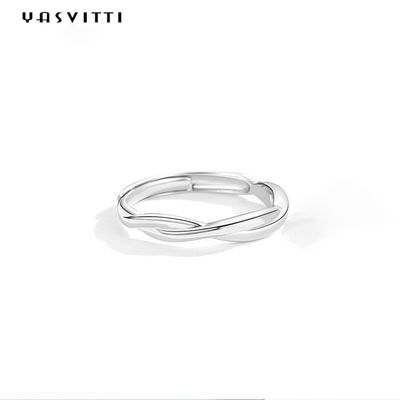 0.14cm 1.8g Sterling Silver Jewelry Rings Shell deu forma ao anel de prata do partido 925