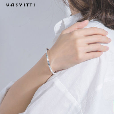 0.06m 4.5g acoplam o ODM de Sterling Silver Bangle Bracelets do bracelete do punho