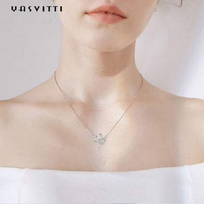 ODM Valentine Silver Heart Pendant Necklace do pendente do coração do ouro branco de 2.17g 18in