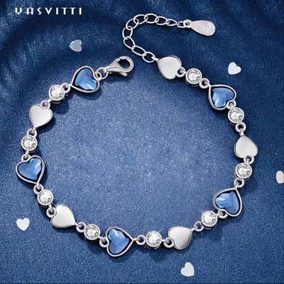 ODM do bracelete do encanto da prata do vintage de 0.19m 0.83in Sterling Silver Jewelry Bracelets