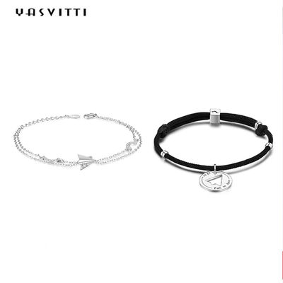 Bracelete do avião de papel do GV 0.19oz ODM de Sterling Silver Bracelet de 9,5 polegadas