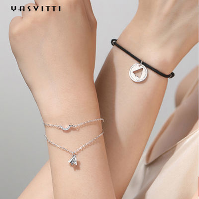 Bracelete do avião de papel do GV 0.19oz ODM de Sterling Silver Bracelet de 9,5 polegadas