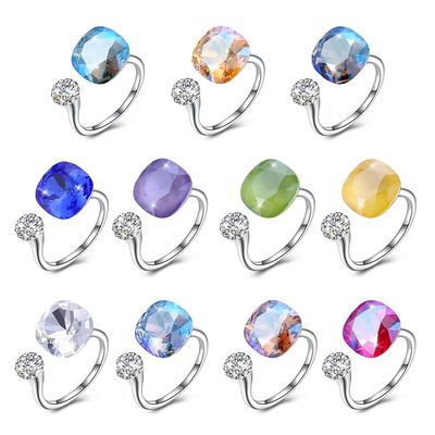 3,43 faixa aberta Diamond Ring da graduação do grama 0.5cm Sterling Silver Jewelry Sets 925