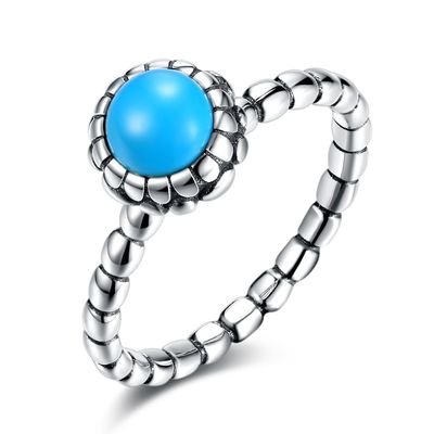 anel de dedo do casamento do zirconita de 0.9cm 3.6g Sterling Silver Jewelry Rings 3A