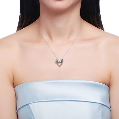 colar chapeada ouro do pendente da abelha de 1.48ft 3.93g Sterling Silver Jewelry Sets 14K