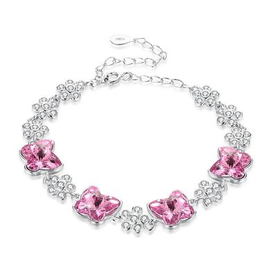 ODM 1.4x1.6cm Sterling Silver Slider Bracelets 3,5&quot; braceletes do zirconita