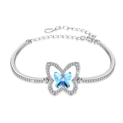 Borboleta Sterling Silver Slider Bracelets