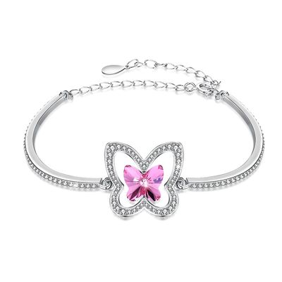 Borboleta Sterling Silver Slider Bracelets