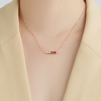 arco-íris de 1.31ft 2.2g Sterling Silver Necklace Chains S925 corrente de prata de 18 polegadas
