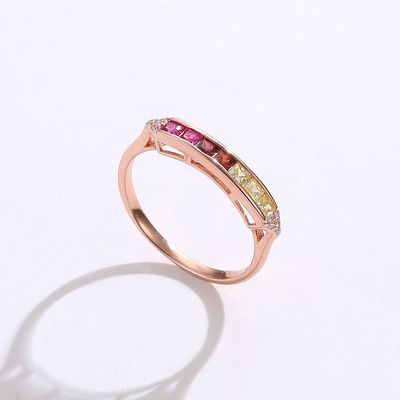 0.14cm hypoallergenic 2 gramas Sterling Silver Jewelry Rings Crystal Ring
