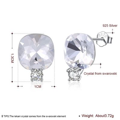 Multi cor Sterling Silver Jewelry Earrings