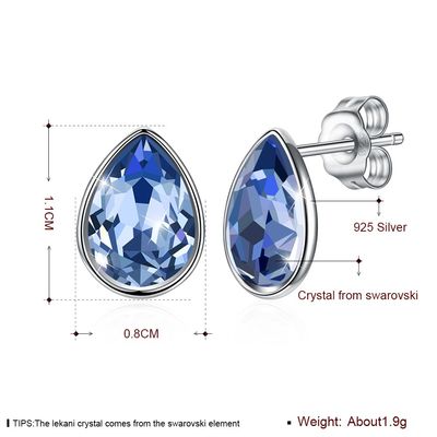 Rosa Sterling Silver Jewelry Earrings das mulheres