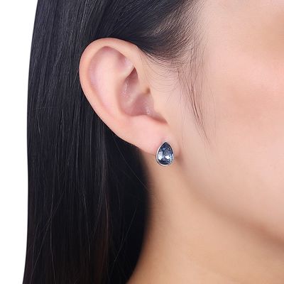 Rosa Sterling Silver Jewelry Earrings das mulheres