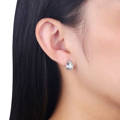 Rosa Sterling Silver Jewelry Earrings das mulheres