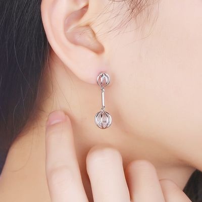brincos de pedra de 0.12oz 2.8X0.8cm Sapphire Stud Earrings Alloy Zircon